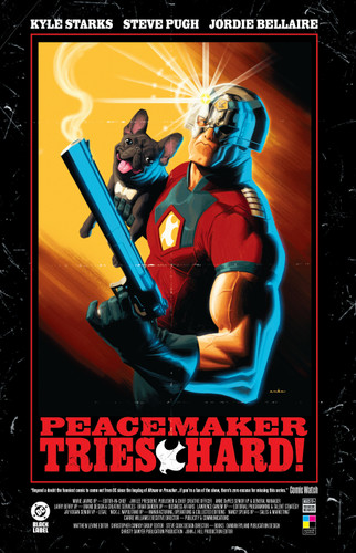 Peacemaker Tries Hard! book cover by Kyle Starks
