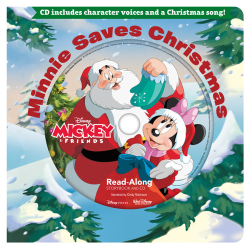 Minnie Saves Christmas ReadAlong Storybook & CD (Read-Along Storybook and CD) book cover by Disney Books
