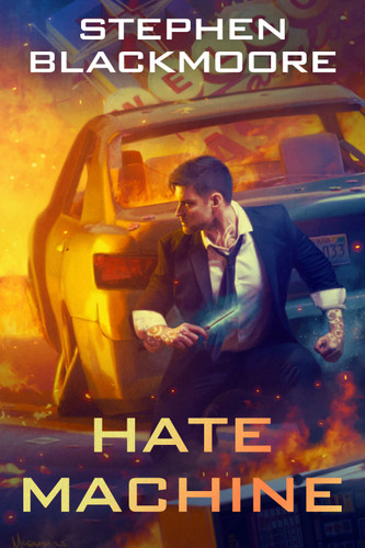 Hate Machine (Eric Carter) book cover by Stephen Blackmoore