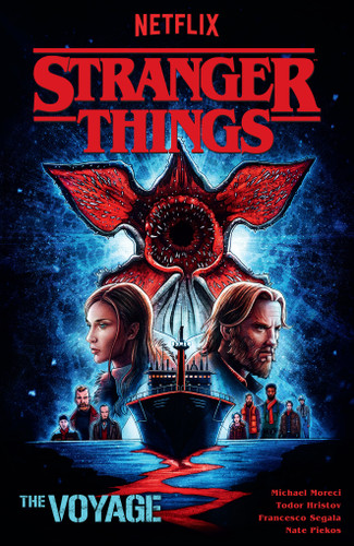Stranger Things: The Voyage (Graphic Novel) (Stranger Things) book cover by Michael Moreci