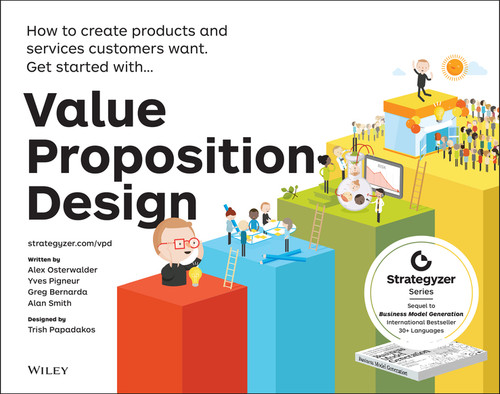 Value Proposition Design: How to Create Products and Services Customers Want (The Strategyzer Series) book cover by Alexander Osterwalder, Yves Pigneur, Gregory Bernarda, Alan Smith