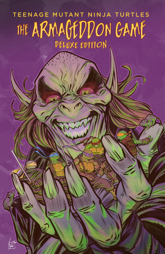 Teenage Mutant Ninja Turtles: The Armageddon Game Deluxe Edition book cover by Tom Waltz, Sophie Campbell