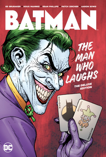 Batman: The Man Who Laughs: The Deluxe Edition book cover by Ed Brubaker