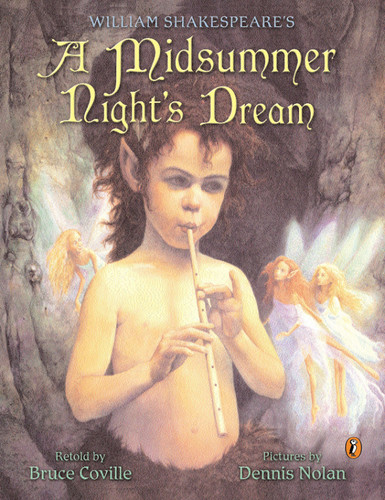William Shakespeare's a Midsummer Night's Dream book cover by Bruce Coville