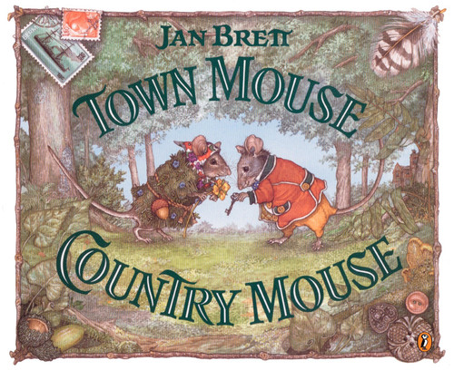 Town Mouse, Country Mouse book cover by Jan Brett