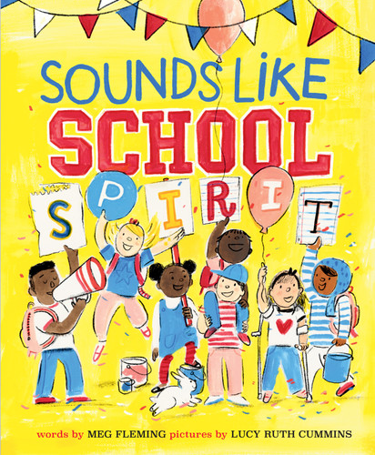 Sounds Like School Spirit book cover by Meg Fleming