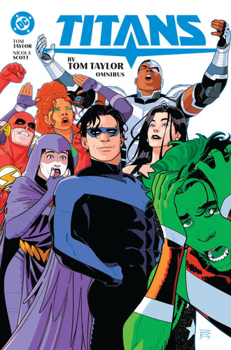 Titans by Tom Taylor Omnibus book cover by Tom Taylor