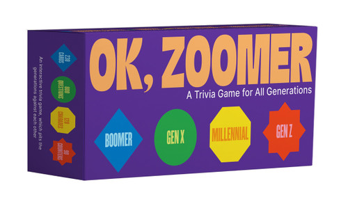 OK, ZOOMER: A Trivia Game for All Generations book cover by 