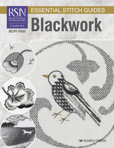 RSN Essential Stitch Guides: Blackwork (RSN ESG LF) book cover by Becky Hogg