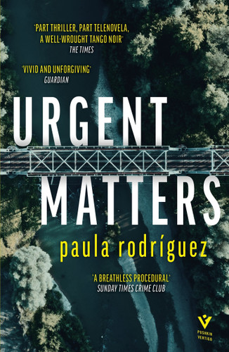 Urgent Matters (Pushkin Vertigo) book cover by Paula Rodriguez