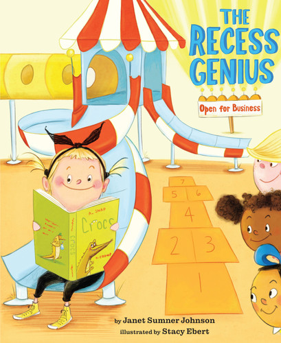 The Recess Genius 1: Open for Business (The Recess Genius) book cover by Janet Sumner Johnson