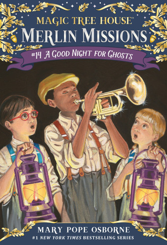 A Good Night for Ghosts (Magic Tree House Merlin Mission) book cover by Mary Pope Osborne