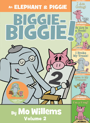 An Elephant & Piggie Biggie Volume 2! (An Elephant and Piggie Book) book cover by Mo Willems