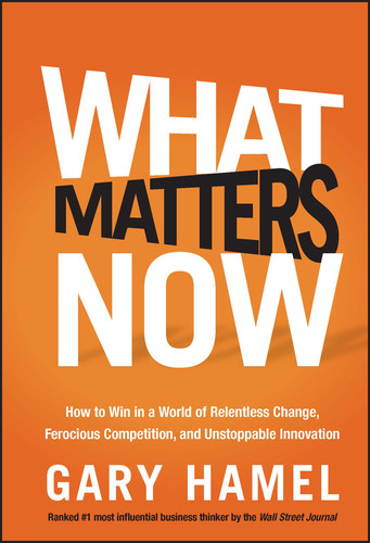 What Matters Now: How to Win in a World of Relentless Change, Ferocious Competition, and Unstoppable Innovation book cover by Gary Hamel