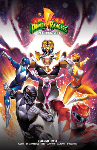 Mighty Morphin Power Rangers: Recharged Vol. 2 (Mighty Morphin Power Rangers) book cover by Melissa Flores