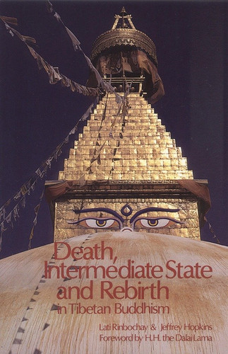 Death, Intermediate State, and Rebirth in Tibetan Buddhism book cover by Lati Rinpoche, Jeffrey Hopkins