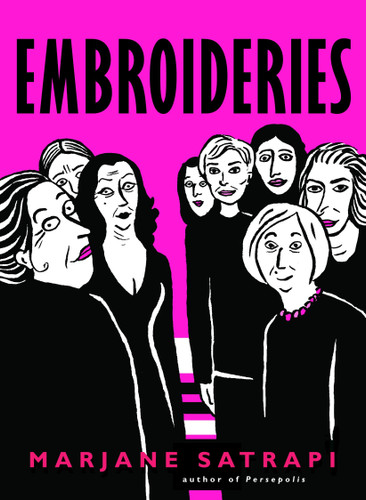 Embroideries (Pantheon Graphic Library) book cover by Marjane Satrapi