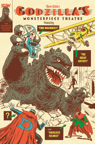 Godzilla’s Monsterpiece Theatre book cover by Tom Scioli