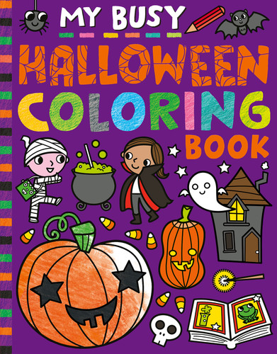 My Busy Halloween Coloring Book (My Busy Coloring) book cover by Tiger Tales