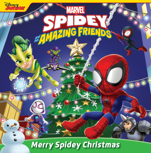 Spidey and His Amazing Friends: Merry Spidey Christmas book cover by Jack Palfrey