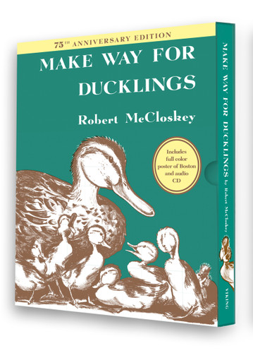 Make Way for Ducklings 75th Anniversary Edition book cover by Robert McCloskey