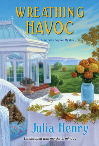 Wreathing Havoc (A Garden Squad Mystery) book cover by Julia Henry