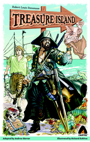 Treasure Island: The Graphic Novel (Campfire Graphic Novels) book cover by Robert Louis Stevenson