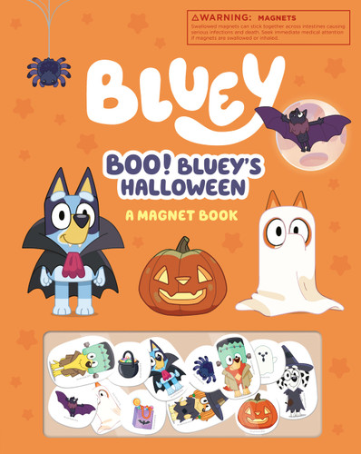 Boo! Bluey's Halloween: A Magnet Book (Bluey) book cover by Penguin Young Readers Licenses