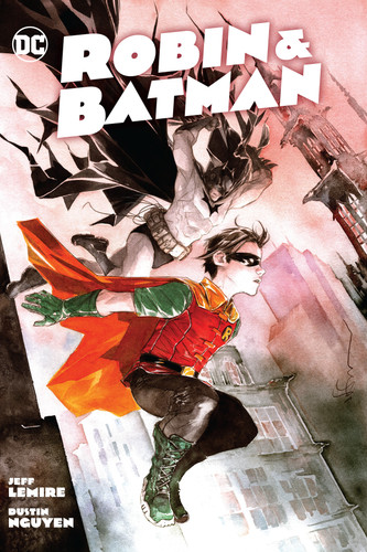 Robin & Batman book cover by Jeff Lemire