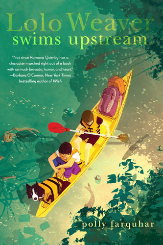 Lolo Weaver Swims Upstream book cover by Polly Farquhar