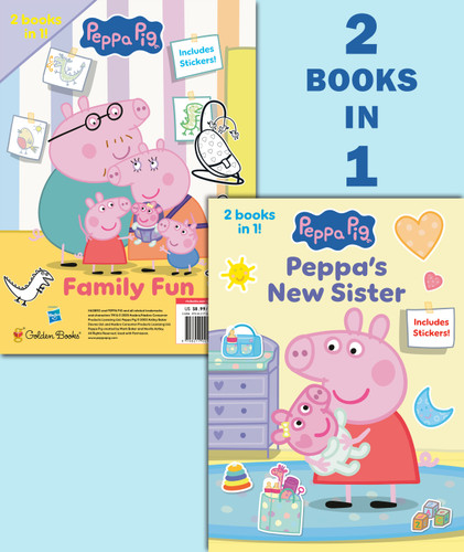 Peppa's New Sister/Family Fun (Peppa Pig) book cover by Golden Books