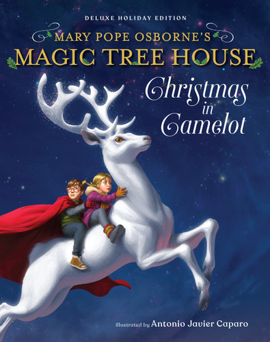 Magic Tree House Deluxe Holiday Edition: Christmas in Camelot (Magic Tree House Merlin Mission) book cover by Mary Pope Osborne