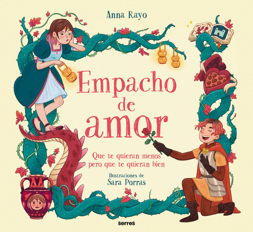 Empacho de Amor: Que te quieran menos, pero que te quieran bien / Love Overload book cover by Anna Rayo