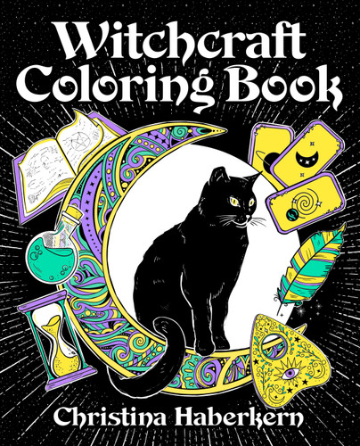 Witchcraft Coloring Book book cover by Christina Haberkern