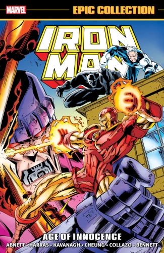 Iron Man Epic Collection: Age Of Innocence book cover by Terry Kavanagh, Marvel Various
