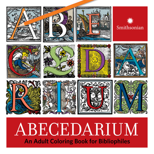 Abecedarium: An Adult Coloring Book for Bibliophiles book cover by Lilla Vekerdy, Morgan Aronson