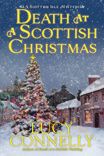 Death at a Scottish Christmas (A Scottish Isle Mystery) book cover by Lucy Connelly