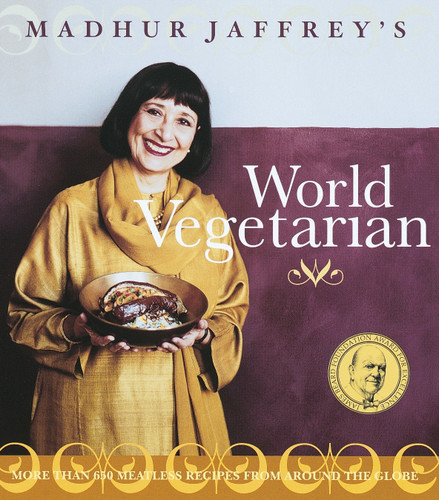 Madhur Jaffrey's World Vegetarian: More Than 650 Meatless Recipes from Around the World: A Cookbook book cover by Madhur Jaffrey
