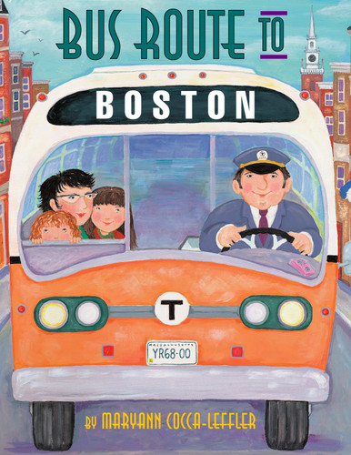 Bus Route to Boston book cover by Maryann Cocca-Leffler