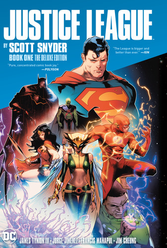 Justice League by Scott Snyder Book One Deluxe Edition book cover by Scott Snyder