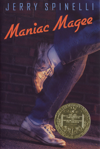 Maniac Magee (Newbery Medal Winner) book cover by Jerry Spinelli