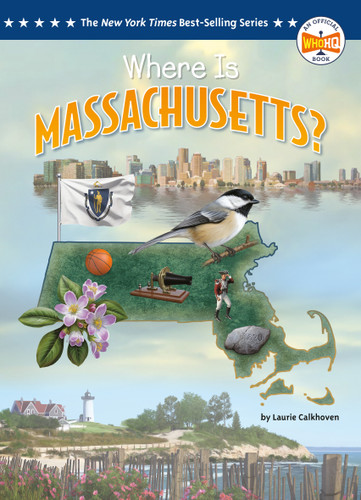 Where Is Massachusetts? (Who HQ: The 50 States) book cover by Laurie Calkhoven, Who HQ