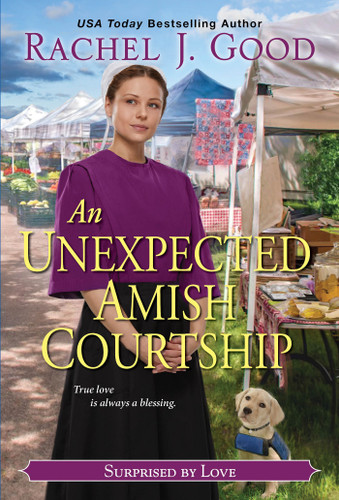 An Unexpected Amish Courtship (Surprised by Love) book cover by Rachel J. Good