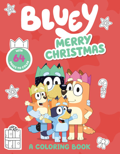 Bluey: Merry Christmas: A Coloring Book (Bluey) book cover by Penguin Young Readers Licenses