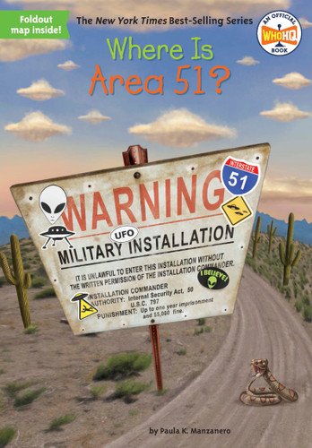 Where Is Area 51? (Where Is?) book cover by Paula K. Manzanero, Who HQ