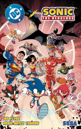 DC X SONIC THE HEDGEHOG book cover by Ian Flynn