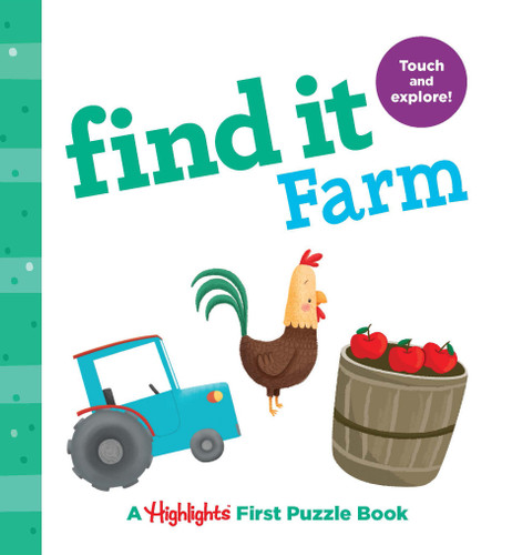 Find It Farm: Baby's First Puzzle Book (Highlights Find It Board Books) book cover by 