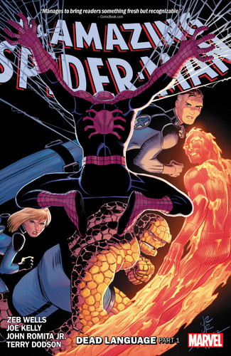 Amazing Spider-Man By Zeb Wells Vol. 5: Dead Language Part 1 (THE AMAZING SPIDER-MAN) book cover by Joe Kelly, Zeb Wells