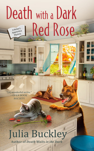 Death with a Dark Red Rose (A Writer's Apprentice Mystery) book cover by Julia Buckley