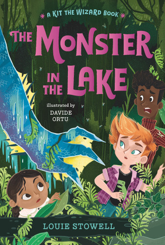 The Monster in the Lake (Kit the Wizard) book cover by Louie Stowell